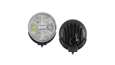 Far rotund cu 6 leduri 12/24V 220x87mm, proiector de drum stanga=dreapta, cu cablaj, cu lumina de pozitie cu LED, 1 buc.