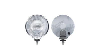Proiector ceata Universal  Stanga/ Dreapta Wesem Rotund 12/24V, 160Mm Diametru, Sticla Alba Carcasa Crom , Omologare Ece