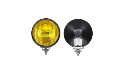 Proiector ceata Universal  Stanga/ Dreapta Wesem Rotund 12/24V, 160Mm Diametru, Sticla Galbena, Carcasa Crom , Omologare Ece