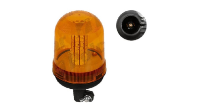 Girofar auto NEOLITE 12/24V cu 80 leduri orange cu suport tubular, diam. 130mm, inaltime 240mm