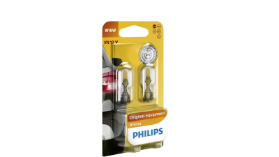 Bec W16W PHILIPS 99ZP019P, 12V; 16W; standard; W2.1x9.5d; ECE, 10 buc.