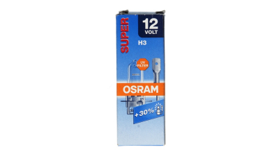 Bec auto H3 OSRAM 12V; 55W; super; 30% mai multa lumina; PK22s; 64151SUP, 1 buc.