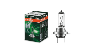Bec auto halogen OSRAM H7 12V; 55W; ultralife; durabilitate quadrupla; Px26d; 64210ULT, 1 buc.
