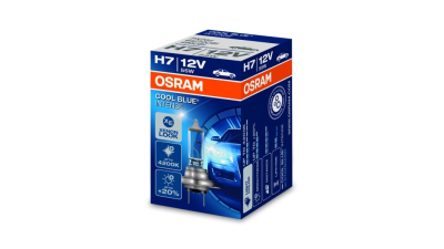 Bec auto halogen OSRAM H7 12V; 55W; cool blue; 20% mai multa lumina; albastru; Px26d; 64210CBI, 1 buc.