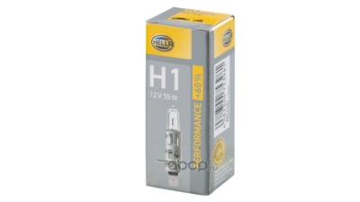 Bec auto cu halogen HELLA H1 12V; 55W; performance; 60% mai multa lumina, P14.5s; 1 buc. 8GH223498211