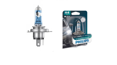 Bec H4 PHILIPS 99ZS314P, 12V; 60/55W; X-tremeVision Pro150; cu pana 150% mai multa lumina; P43t; ECE, 1 buc.