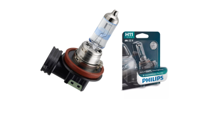 Bec H11 PHILIPS 99ZS317P, 12V; 55W; X-tremeVision Pro150; cu pana 150% mai multa lumina; PGJ19-2; ECE, 1 buc.