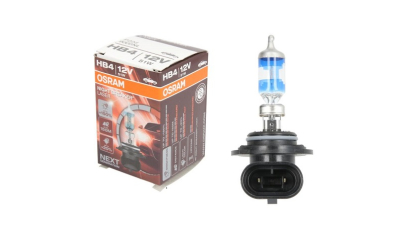Bec auto halogen HB4 (9006) 12V; 51W; OSRAM Night breaker laser; 1095lm; cu pana 150% mai multa lumina; culoare temperatura 3950K; P22d; 9006NL, 1 buc.