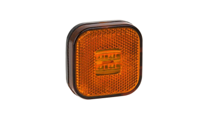 Lampa gabarit auto BestAutoVest 12/24V cu LED, patrata, culoare Portocaliu, 64x64mm, 1buc