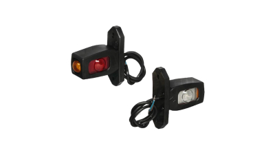 Lampa gabarit auto BestAutoVest 12V/ 24V, cu LED, Rosu- Alb- Galben, 42x86mm, Stanga/ Dreapta, 1buc