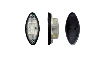 Lampa gabarit auto BestAutoVest 12V/ 24V, ovala Alba, 45x100x40mm, Stanga/ Dreapta, 1buc