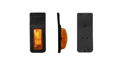 Lampa gabarit Universal, 12/24V,50x130x40mm, portocaliu, omologare ECE, suport curea din cauciuc, Stanga , Dreapta
