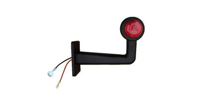 Lampa gabarit auto BestAutoVest 12V/ 24V, cu brat de 165mm, unghi 90 grade, Stanga/ Dreapta, Rosu- Alb