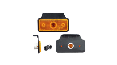 Lampa gabarit auto BestAutoVest 12/24V dreptunghiulara Portocaliu, cu suport bec, 110x45mm, cu suport fixare, 1 buc.