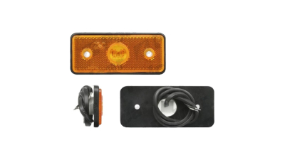 Lampa gabarit auto BestAutoVest 12/24V dreptunghiulara Portocaliu cu leduri, 117x47x9mm, 1 buc.