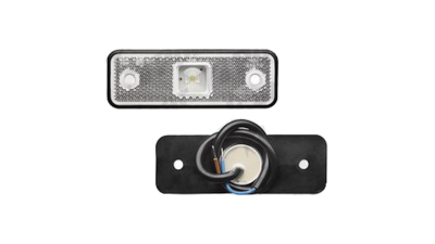 Lampa gabarit auto BestAutoVest 12/24V dreptunghiulara alba cu leduri, 98x31x18mm, 1 buc.