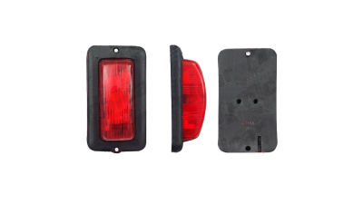 Lampa gabarit auto BestAutoVest 12V/ 24V, dreptunghiulara Rosie cu led, 50x95x30mm , 1 buc.