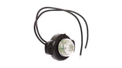 Lampa gabarit auto BestAutoVest 12V rotunda Alba cu led, cu suport 57x41.4x26.8mm, 1 buc.