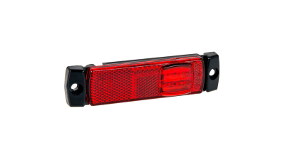 Lampa gabarit auto BestAutoVest 12V/ 24V cu LED dreptunghiulara , Rosie, 130x32x14.5mm, 1 buc.