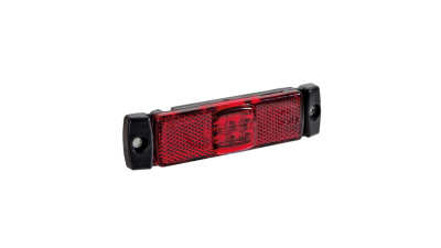 Lampa gabarit auto BestAutoVest 12V/ 24V cu LED, dreptunghiulara Rosie , 97x30x12mm, cu cablu, 1 buc.