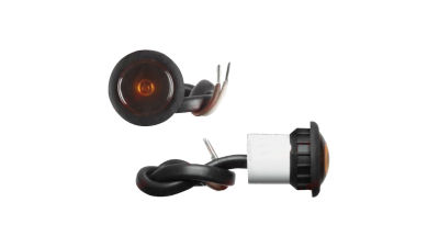 Lampa gabarit auto BestAutoVest 12V rotunda Rosie cu led, diametru 27.5mm , 1 buc.