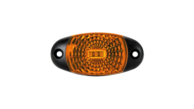 Lampa gabarit auto BestAutoVest 12/24V ovala Portocaliu cu led, 72x34x18mm, cu suport fixare , 1 buc.