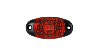 Lampa gabarit auto BestAutoVest 12/24V ovala Rosie cu led, 72x34x18mm, cu suport fixare , 1 buc.