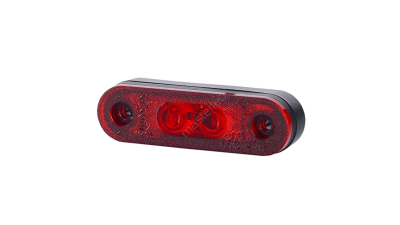 Lampa gabarit auto BestAutoVest 12/24V ovala Rosie cu led, 80x23mm , 1 buc.
