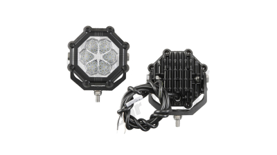 Lampa lucru Universal, 12/24V 81x107mm, tip bec LED, putere 20 W,1800 lm indeplineste norma IP68 ; cu optiunea de lumina inversa - 4W,, 