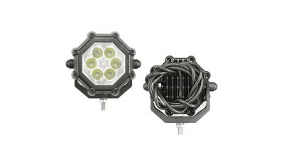 Lampa lucru Universal, 12/24V 81x107mm, tip bec LED, putere 20 W,1800 lm indeplineste norma IP68 ; cu optiunea de lumina inversa - 4W,, 