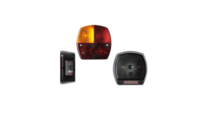Lampa auto BestAutoVest pentru remorca partea Stanga 12/24V 115x115x50mm cu lampa numar , 1 buc.