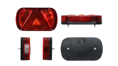 Lampa auto BestAutoVest pentru remorca , partea stanga , 12/24V , 234x137x32mm cu lampa ceata , 1 buc.