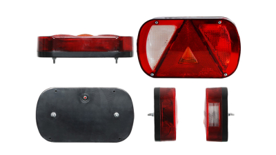 Lampa auto BestAutoVest pentru remorca , partea dreapta 12/24V , 234x137x32mm cu lampa mers inapoi , 1 buc.