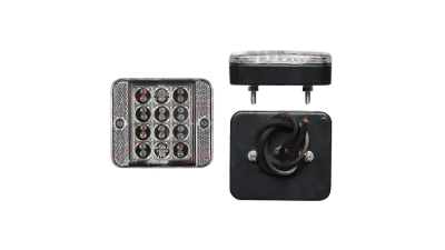 Lampa auto BestAutoVest pentru ceata rosie 12V partea dreapta/stanga cu leduri 87x74x26mm , 1 buc.