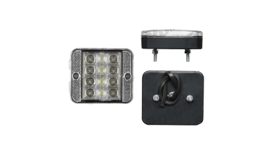 Lampa auto BestAutoVest pentru mers inapoi alba 12V cu LEDURI partea Dreapta/ Stanga 12V leduri 87x74x26mm , 1 buc.