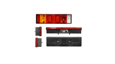 Lampa auto BestAutoVest pentru camion partea Stanga cu leduri 12/24V 472x130x81mm cu mers inapoi si ceata
