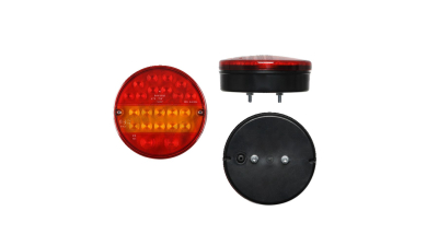 Lampa auto BestAutoVest pentru remorca partea Dreapta/ Stanga rotund cu leduri 12/24V 140mm fara lampa numar , 1 buc.