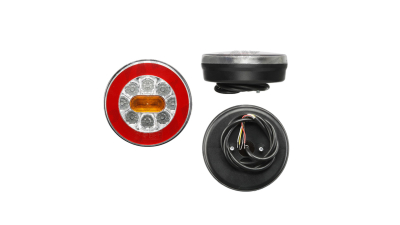 Lampa auto BestAutoVest pentru remorca cu LED, universala Dreapta/Stanga 12/24V , diametru 140mm. fara lampa numar , 1 buc.
