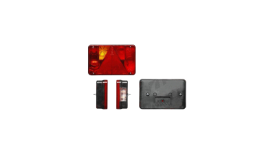 Lampa auto BestAutoVest pentru remorca partea Stanga 218x141x54mm 12/24V cu ceata si lampa numar