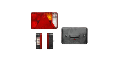 Lampa auto BestAutoVest pentru remorca 218x141x54mm 12/24V partea Dreapta cu mers inapoi si lampa numar