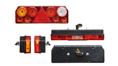 Lampa auto BestAutoVest pentru camion stanga 24V 422x149x90mm, cu lampa numar , 1 buc.