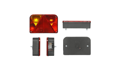 Lampa auto BestAutoVest pentru remorca universala, 12/24V , 200x135x54mm, cu lampa numar , partea Stanga, 1 buc.