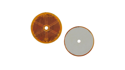 Catadioptru reflectorizant rotund orange universal BestAutoVest partea dreapta/stanga fixare cu surub , d 59mm , 1 buc.
