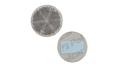 Catadioptru reflectorizant rotund alb universal BestAutoVest partea dreapta/stanga cu banda adeziva ,59mm , 1 buc.