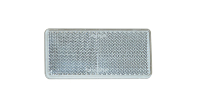 Catadioptru reflectorizant alb BestAutoVest dreptunghiular , 94x44mm , fixare suruburi , 1 buc.