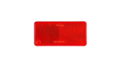 Catadioptru reflectorizant rosu BestAutoVest dreptunghiular , 94x44 mm , fixare suruburi , 1 buc.