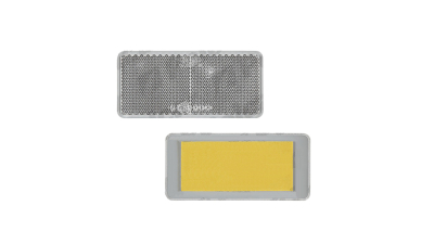 Catadioptru reflectorizant alb BestAutoVest dreptunghiular , 94x44mm , suport adeziv, 1 buc.
