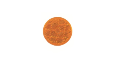 Catadioptru reflectorizant galben BestAutoVest dreptunghiular , 69x31mm , suport cu suruburi, 1 buc.