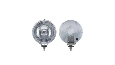 Far de drum , Proiector Universal  Stanga/ Dreapta Wesem Fata , 12/24V Diametru 160Mm , Adancime 60Mm Rotund, Lentila Alba, Carcasa Cromata , Tip Bec H1, Omologare Ece , 1Buc