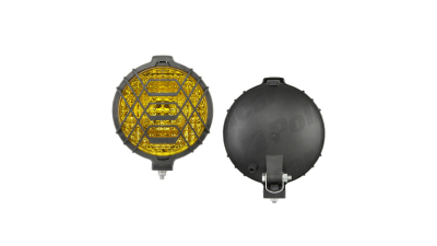Lampa avertizare Universal, 12/24V, inaltime 66mm, diametru 160mm tip bec H3, portocaliu , rotund,, Stanga , Dreapta